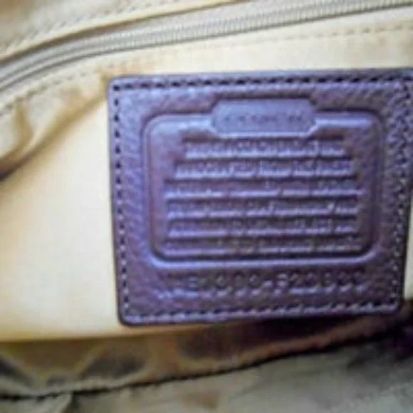 COACH PARK SIGNATURE FLAP LARGE SHOULDER BAG SV / KHAKI / MAHOGANY F23933 NWT - Picture 8 of 12